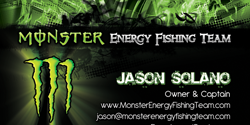 Monster Energy Fishing Team Business Card