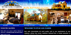 Star Log Cabins Web Site Design