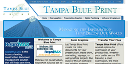 Tampa Florida Blue Print Website Design