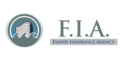 F.I.A. Flood Insurance Agency Custom Logo Design