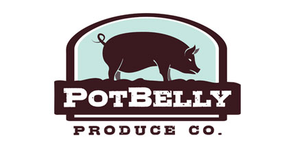 PotBelly Produce Co. Business Logo Design