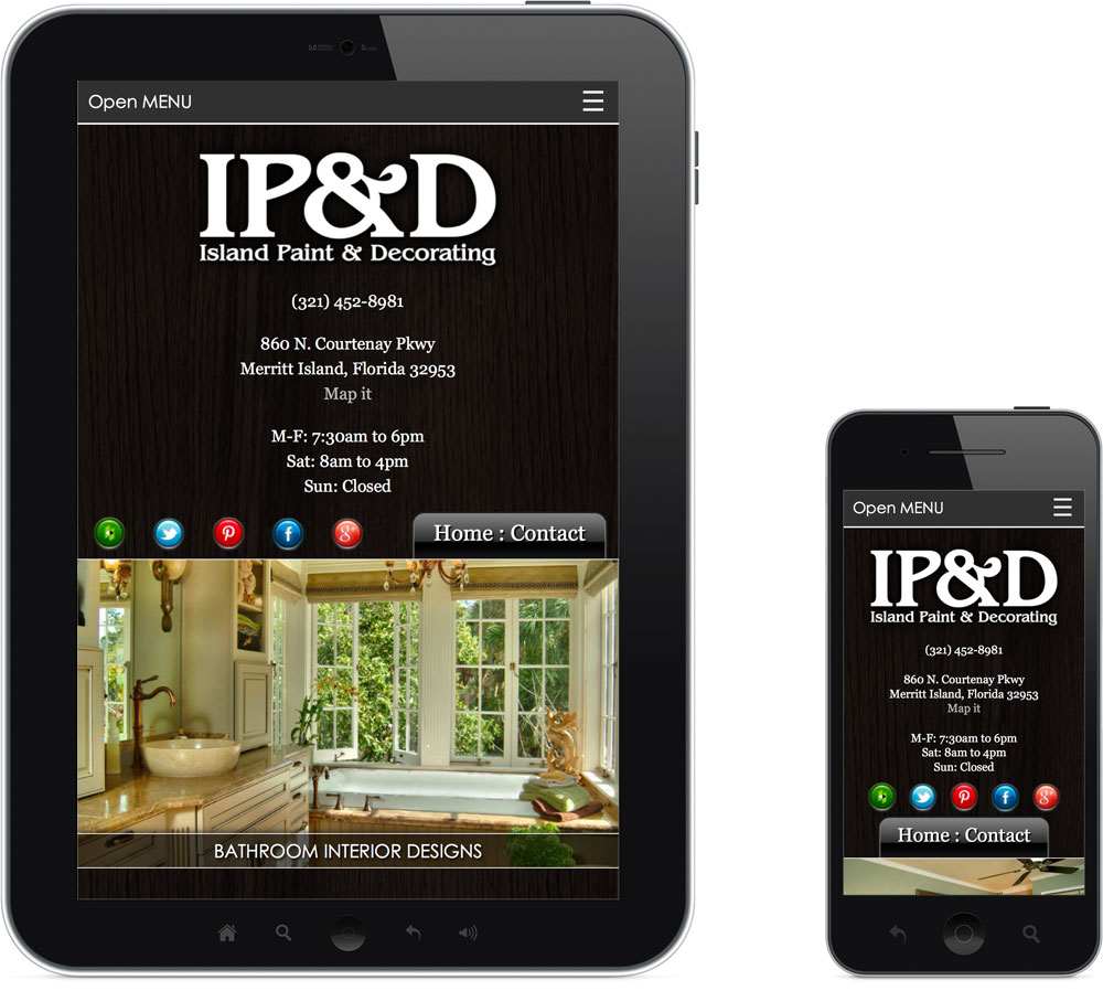Brevard County FL web design IPAD