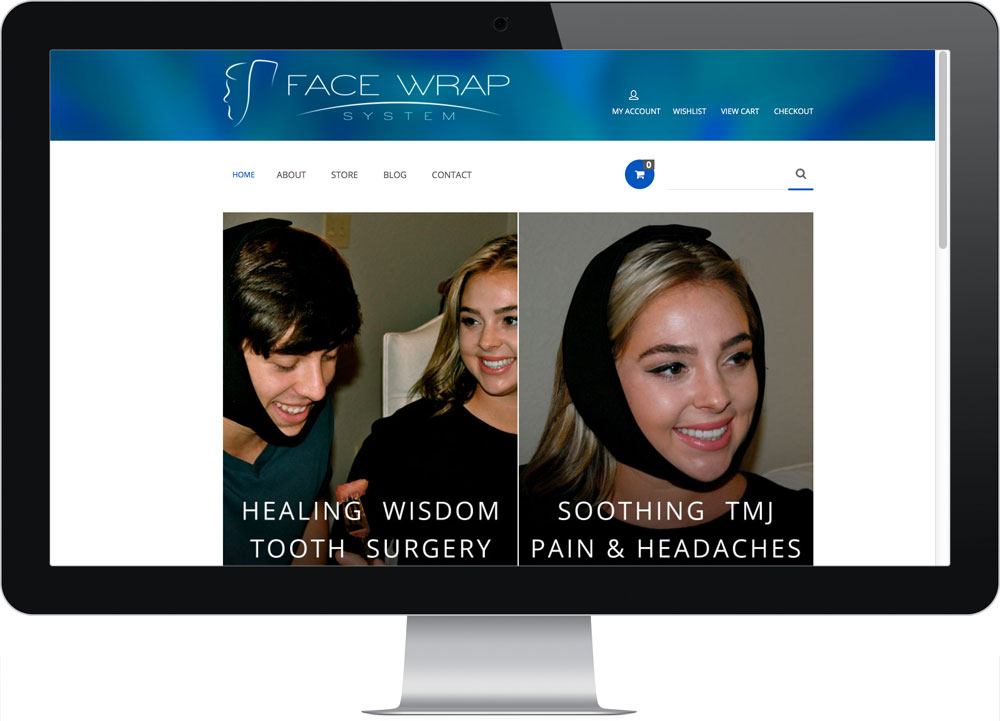 Ecommerce web design Face Wrap System