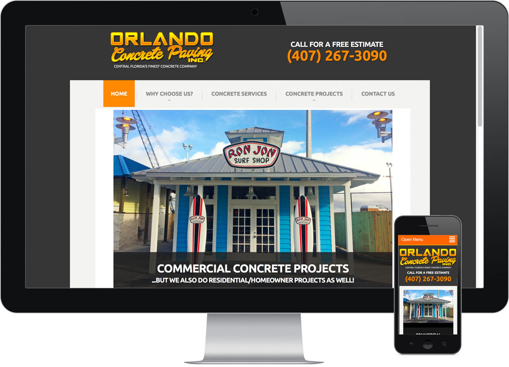 Local Web Designer Orlando FL Metro Concrete